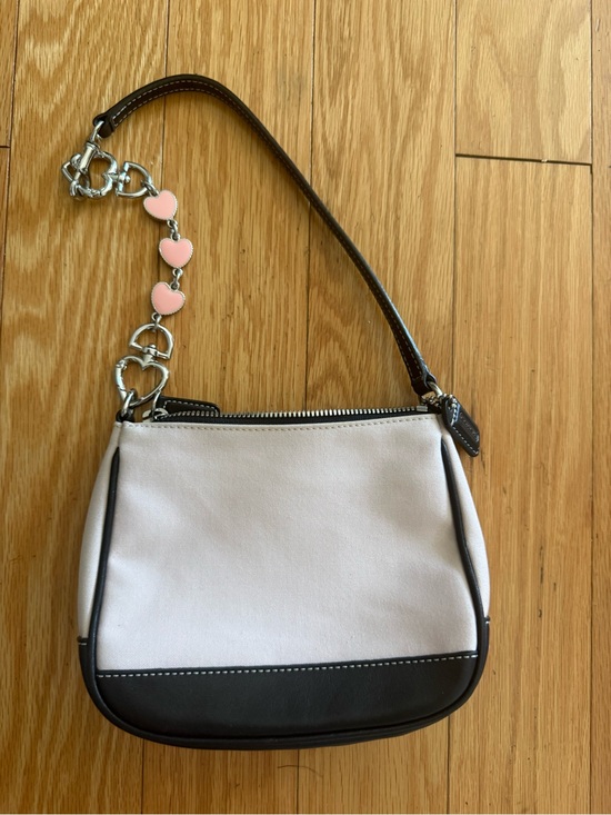 Coach Handbags - Coach bag Women’s Pink and Black Crossbody Bag with Heart Charm